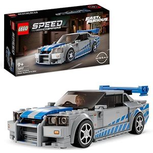 LEGO 76917 Speed Champions 2 Fast 2 Furious Nissan Skyline GT-R (R34) Raceauto Speelgoed Modelbouwset, 2023 Collector's Item Set voor Kinderen