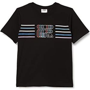 FILA Jongens Stoke Graphic T-shirt, zwart, 134/140, zwart, 134/140 cm