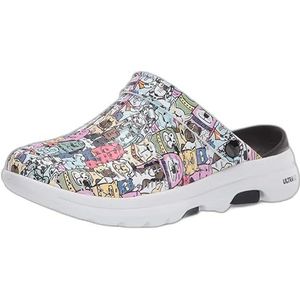 Skechers Women's Cali Gear Clog, Black/Multi, 8 M US