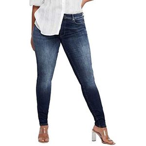 ONLY CARMAKOMA Dames Skinny Fit Carmaya HW Shape Up 4232 Dark Jeans, Dark Blue Denim, 42/32