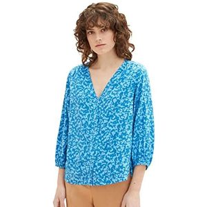 TOM TAILOR Damesblouse met patroon, 31746 - Blue Geo Design, 32