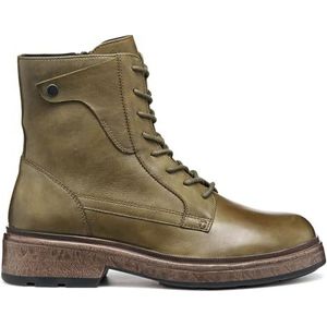 Geox - Swelen - Bottines - Mosgroen - Geborsteld Leer