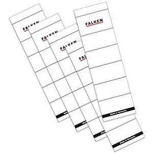 Origineel Falken 10 stuks Ordner rugetiket. Made in Germany. Etiketten 60 x 190 mm zelfklevend voor 8 cm breed map wit