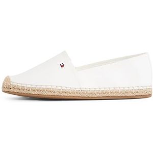 Tommy Hilfiger - FLAG CANVAS ESPADRILLE - Slippers - Ecru - Bamboe Bekleding