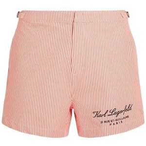 Hotel Karl Striped boardshorts, Contrast Orange Stripe, XS, Contrast Orange Stripe, XS