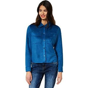 Street One Kunstleren jas voor dames, blauw, 38