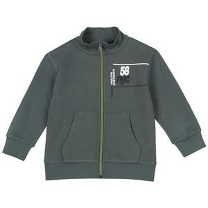 Chicco Sweatshirt met ritssluiting, trainingsshirt voor kinderen en jongeren, Donker Groen, 3 jaar
