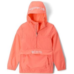 Columbia Youth Unisex Challenger 2 Windbreaker, Lightweight Windbreaker Jacket, Hot Coral, XXS