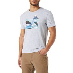 Diadora SS Archive T-shirt voor heren, Licht Midden-Grijs Melange, M