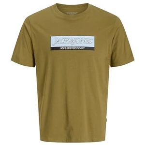 JACK & JONES Junior Jorinwood Block Brand Tee Ss Cn Noos Jnr, olijf, 152