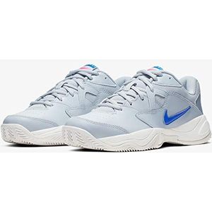 NIKE Nikecourt Lite 2 tennisschoenen voor dames, Veelkleurig Pure Platinum Racer Blauw Mtlc Platina 1, 44 EU