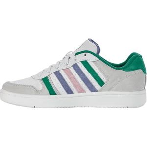 K-Swiss Court Sneakers voor dames, White Pepper Green Ashleigh Blue Lilac Snow, 38 EU