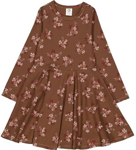 Jerseyjurken - Bloemenprint - Ronde Hals - Lange Mouw - Knielengte