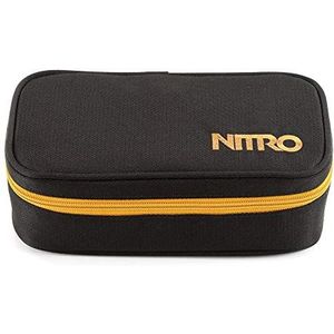 Nitro Pencil Case XL incl. Geo driehoekig & lesrooster, pennenetui, etui, pennenetui, zwart