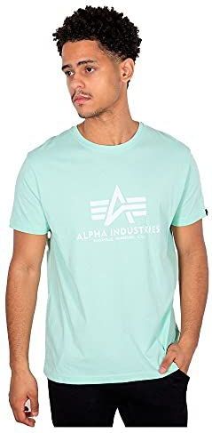 ALPHA INDUSTRIES - Shirt - Mintgroen - Jersey