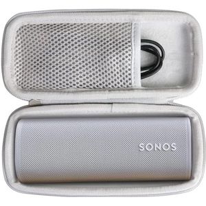 Khanka - Hard Travel Case - Voor Sonos Roam/Roam SL - Grijs - EVA Materiaal