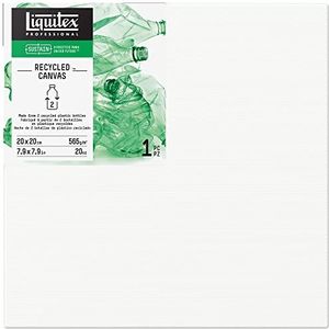 Liquitex 416020020 Recycled Canvas, gemaakt van 100% recycled plastic, hoge kwaliteit canvas met 565 g/m², FSC, 3-voudig gegrond voor olie - & acrylverf - Traditioneel - 20x20cm