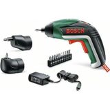 Bosch Home And Garden IXO Accuschroevendraaier Set (Hoekopzetstuk En Excenteropzetstuk, 10 Bits, USB-Oplader, Softcase, 3.6 V, 1.5 Ah), Zwart/Groen/Rood