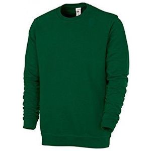 BP 1623-193 unisex sweatshirt van versterkt katoen middengroen, maat XL