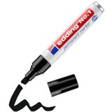 edding No. 1 permanent marker - zwart - 1 stift - beitelpunt 1-5 mm - watervast, wrijfvast, sneldrogend - multimarker in zakformaat - voor karton, kunststof, hout, metaal, glas