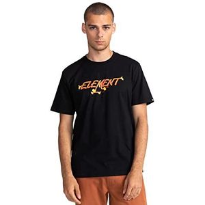 Element Pusher T-shirt voor heren, Flint zwart, S