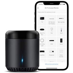 Broadlink - RM Mini3 - Slimme Wi-Fi Universele Infrarood Afstandsbediening - Zwart