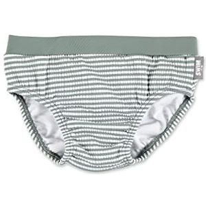 Sterntaler Zwembroek met haai-print, uv-bescherming 50+, babyzwembroek met luierinzetstuk tot maat 86/92, jongenszwembroek met praktisch koord voor het aanpassen van de breedte, Matgroen, 80