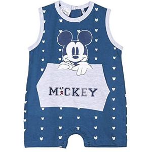 CERDÁ LIFE'S LITTLE MOMENTS Babykleding voor baby's van 100% katoen, rompertje met korte mouwen voor de zomer, Mickey Mouse-Disney Babydoll, blauw, eenheidsmaat voor jongens 0-43, Blauw, One size