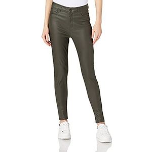 JACQUELINE de YONG Skinny Fit Jeans JDYNew Thunder Coated High voor dames, Forest Night, (XS) W x 30L