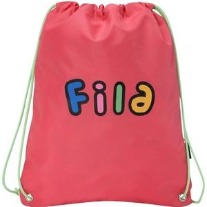 FILA Unisex Kids LIMAY Funny Logo Small Sport Trekkoord Backpack, Pink Lemonade, roze, citroen