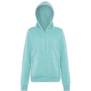 Yuka Modieuze trui hoodie voor dames polyester jade maat XXL, jade, XXL