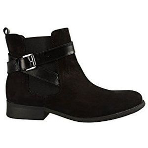 PIECES IZI Shorts Suede Boot Black dames bootschoenen, zwart zwart, 42 EU