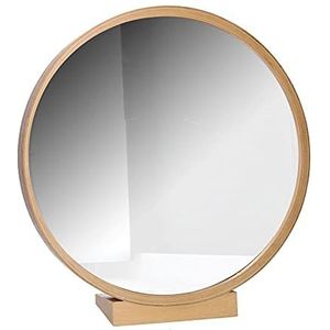 Vacchetti spiegel van hout, bruin, meerkleurig, groot