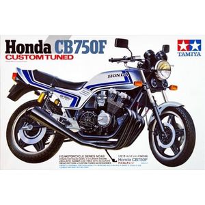 TAMIYA 14066 1:12 Honda CB 750F Custom Tuned - modelbouw, kunststof kit, hobby, knutselen, lijmen, modelbouwpakket, model, in elkaar zetten