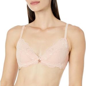 Emporio Armani Triangle Eternal Lace Padded beha voor dames, nude, S