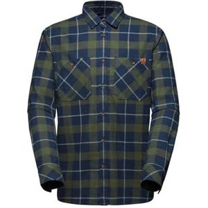 Alvra - Casual Overhemd - Blauw - Katoen/Kapok/Lyocell