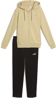 PUMA Metallic joggingpak met capuchon voor Dames, Beige, Maat S