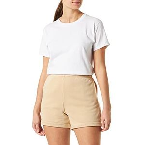Champion Legacy American Classics Powerblend Terry High Waist Regular Shorts, bruin, taupe, XS voor dames