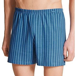 CALIDA Heren Prints Boxer Short Ondergoed, Parisian Blue, 52-54