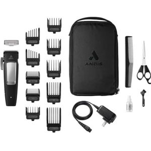 Andis - InCRED - Tondeuse - Lithium-ion - 90 minuten batterijduur - 18-delig kit