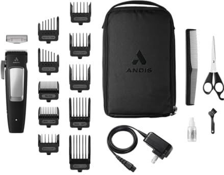 Andis - InCRED - Tondeuse - Lithium-ion - 90 minuten batterijduur - 18-delig kit