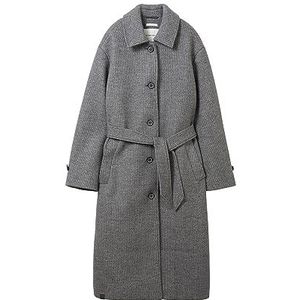 TOM TAILOR Damesmantel, 33761 - donkergrijs gemêleerd, L