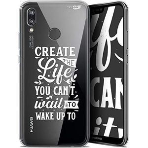 Caseink Hoes voor Huawei P20 Lite (5.84) beschermhoes case gel HD flexibel - anti-shock - gedrukt in Frankrijk Wake Up Your Life