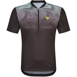 Ziener NEMIC Fietsshirt voor heren, mountainbike, racefiets, ademend, sneldrogend, elastisch, korte mouwen, zwart, 58