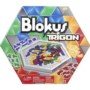 Mattel Games Blokus Trigon Bordspel, familiespel voor kinderen en volwassenen, blokkeer je tegenstander met strategie, makkelijk te leren, R1985
