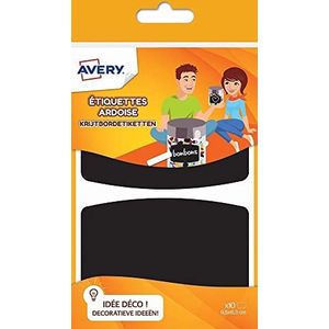 Avery Etiketten, leikleurig, 10 etiketten, 95 x 63 mm, zwart