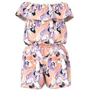 NAME IT Nkfvinaya Ss Playsuit Fffff Noos jumpsuit voor meisjes, roze, 158 cm