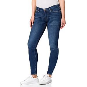 7 For All Mankind Dames The Skinny Mid Blue Jeans, blauw (mid blue), 29W x 30L