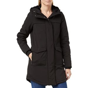 ONLY Donsjack voor dames, effen parka, zwart, S