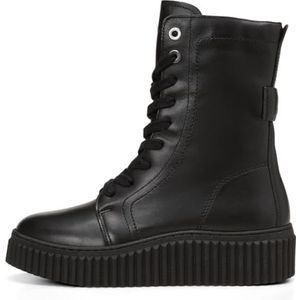 Marc O'Polo - Veterlaarzen - Zwart - Glad Leer - Middelhoge Hak